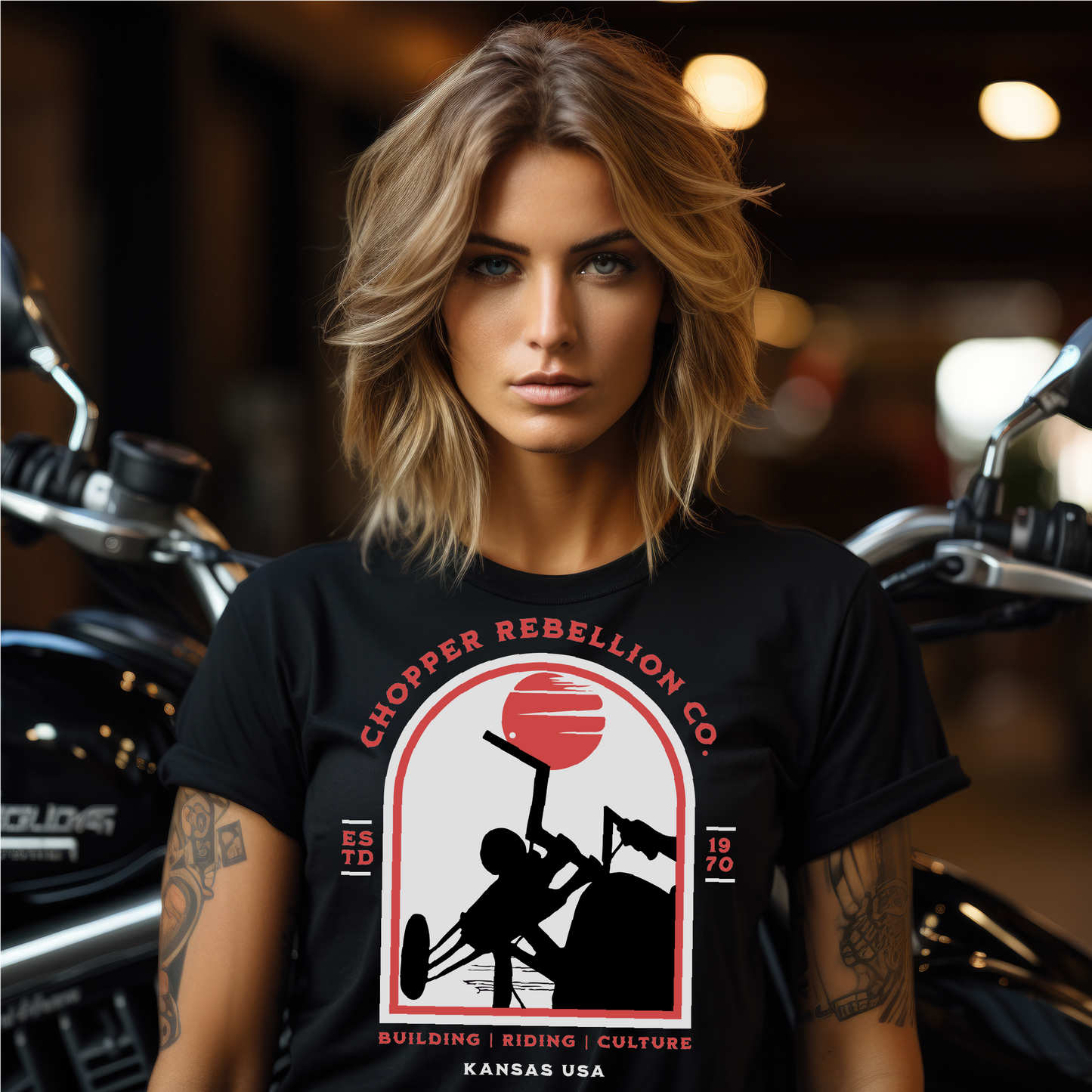 Chopper Rebellion Co. Tombstone Build | Ride | Motorcycle Culture W BLK TEE