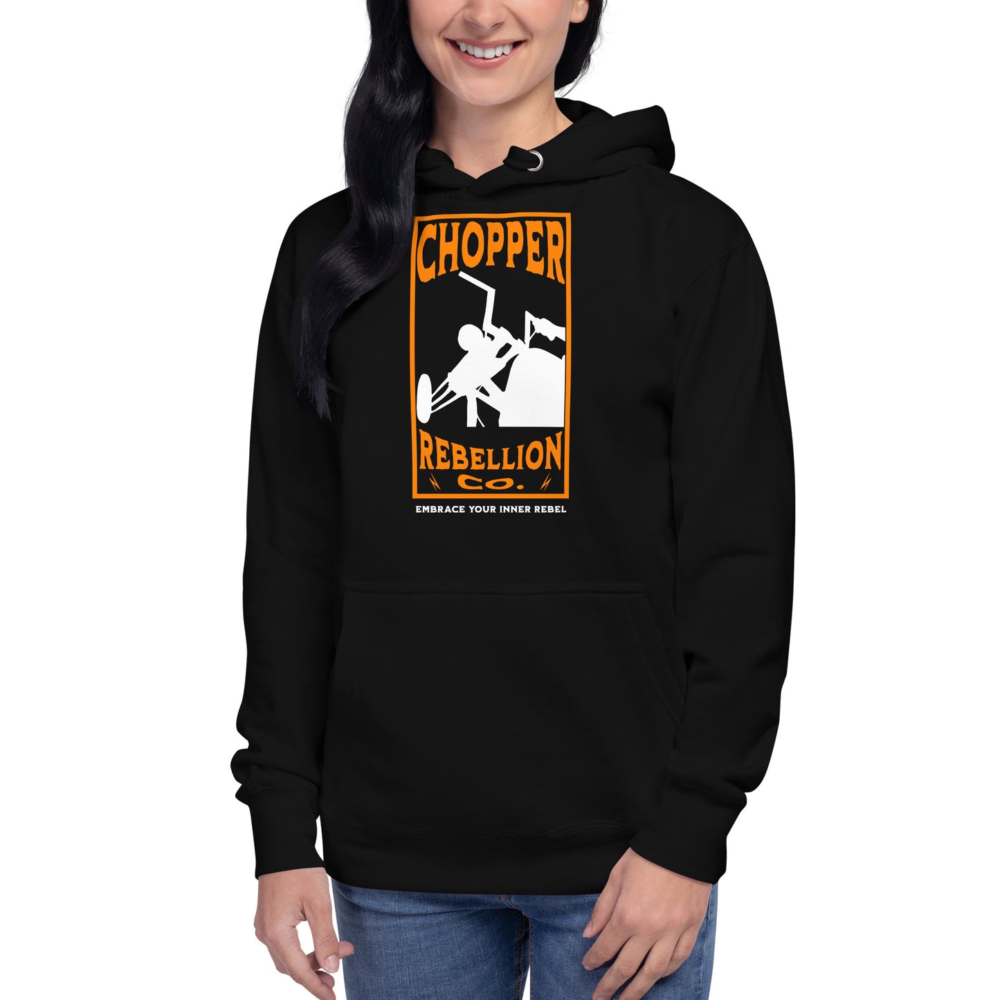 Chopper Rebellion Co - Embrace Your Rebel W Blk Hoodie