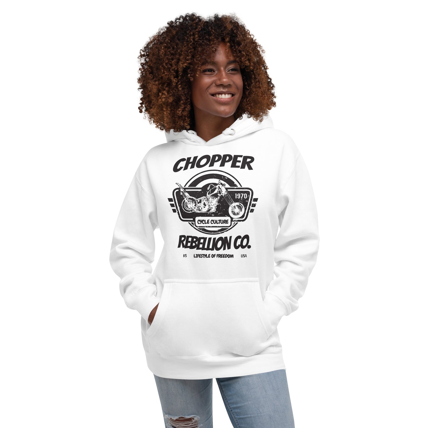 Chopper Rebellion Co. Lifestyle of Freedom W WH Hoodie