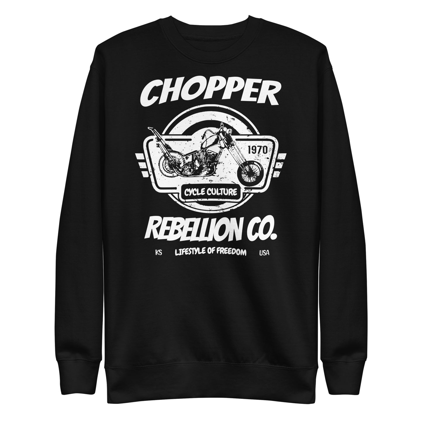 Chopper Rebellion Co. Lifestyle of Freedom M BLK Sweatshirt