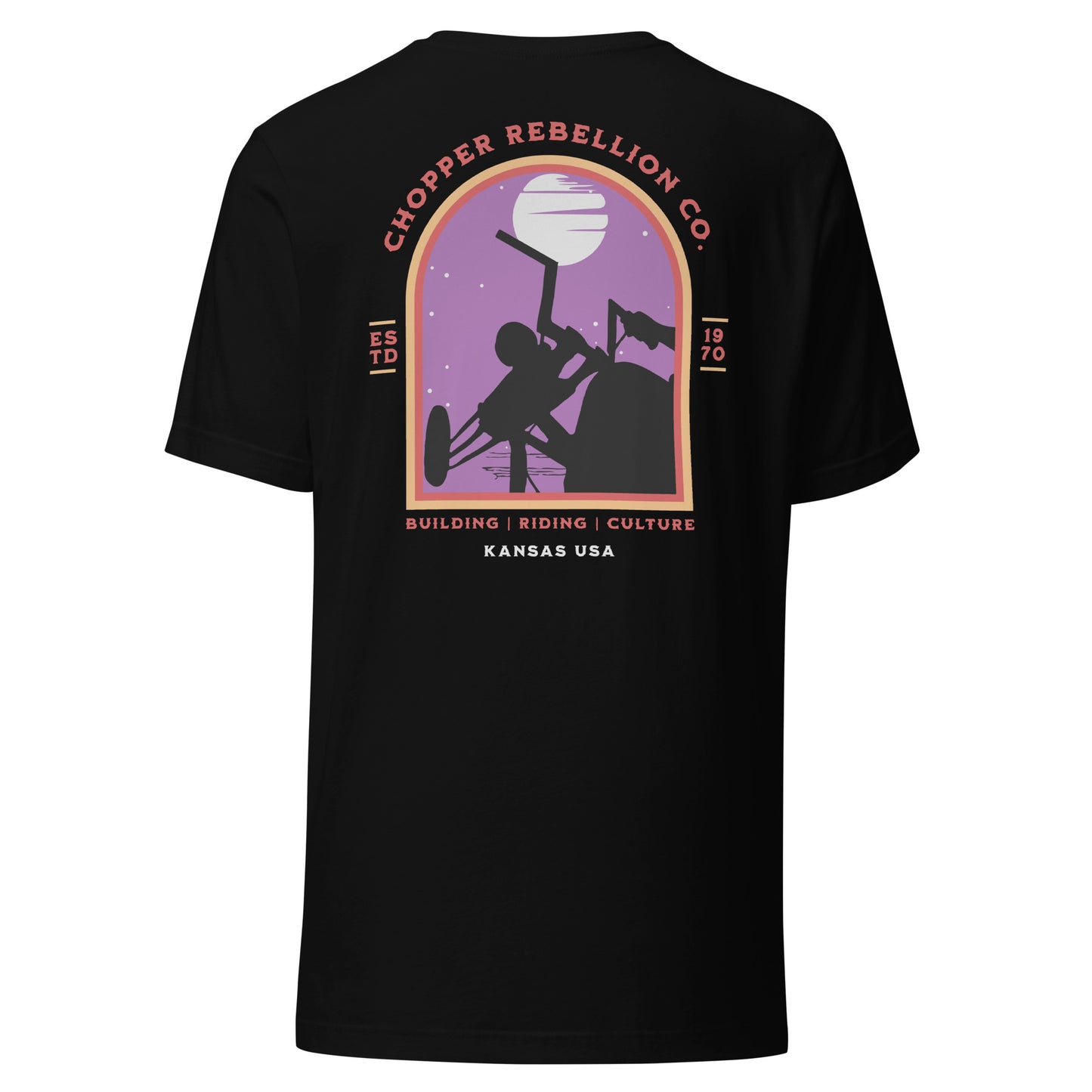 Chopper Rebellion Co. Moonlight Rider W Tee B/F