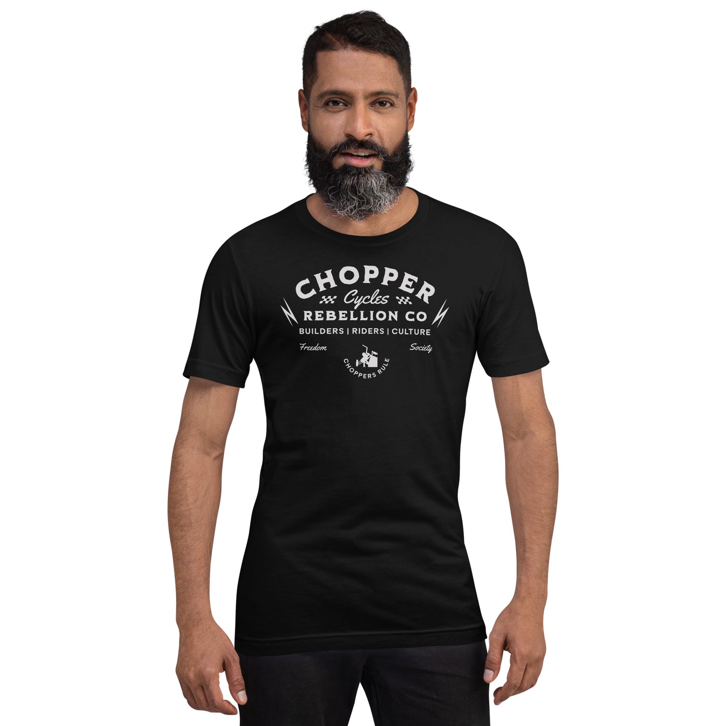 Chopper Rebellion Co. Cycles - Freedom Society M BLK Tee