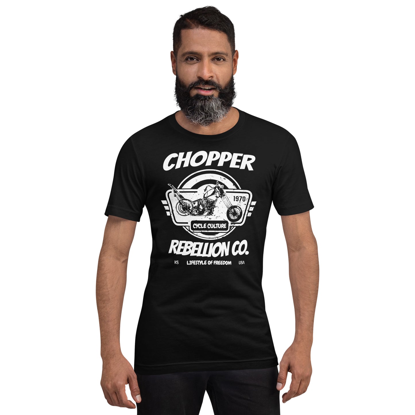 Chopper Rebellion Co. Lifestyle of Freedom M BLK TEE