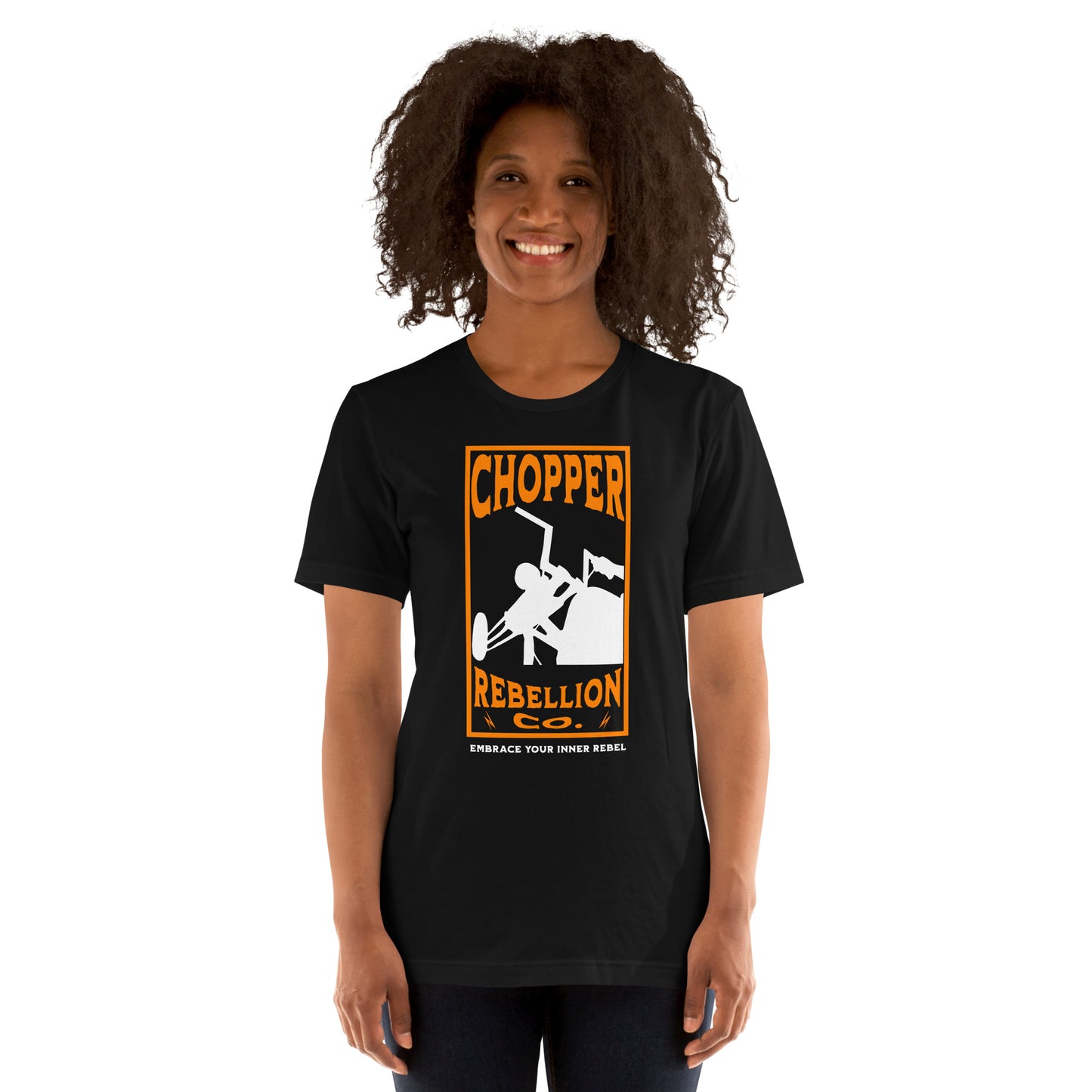 Chopper Rebellion Co.  Embrace Your Inner Rebel W BLK Tee