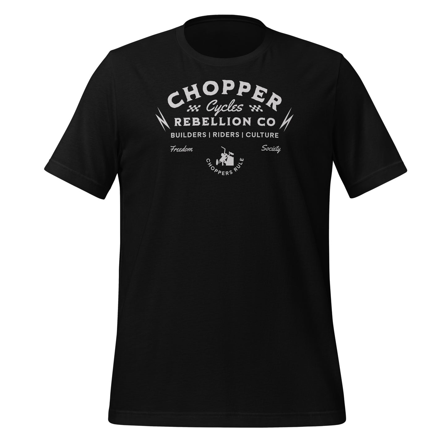 Chopper Rebellion Co. Cycles - Freedom Society W BLK TEE