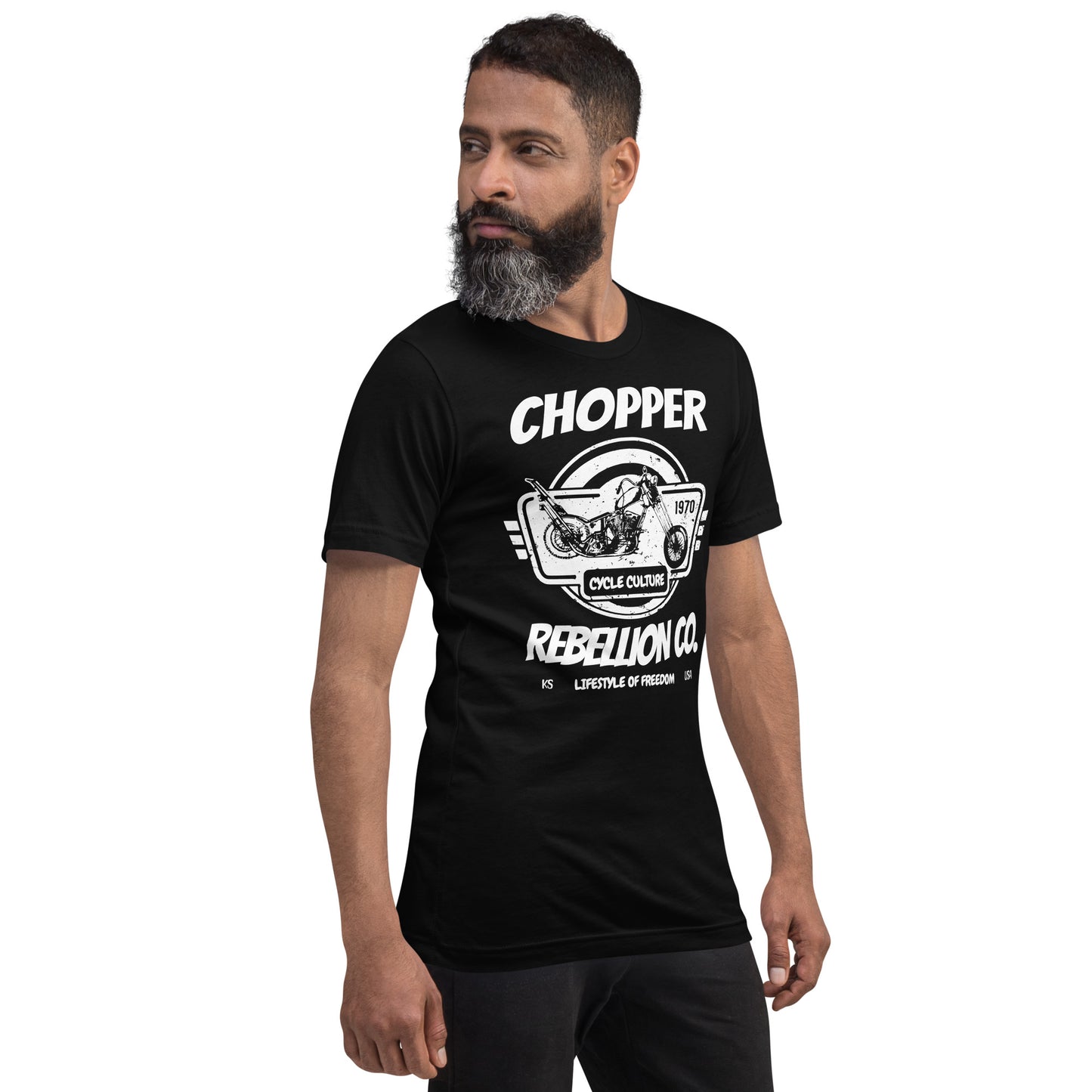 Chopper Rebellion Co. Lifestyle of Freedom M BLK TEE