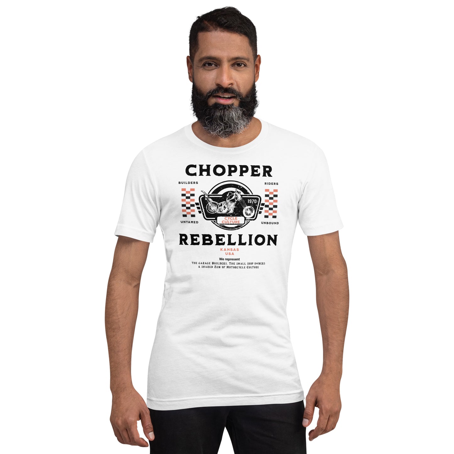 Chopper Rebellion Co. Zen of Motorcycles M Wh Tee