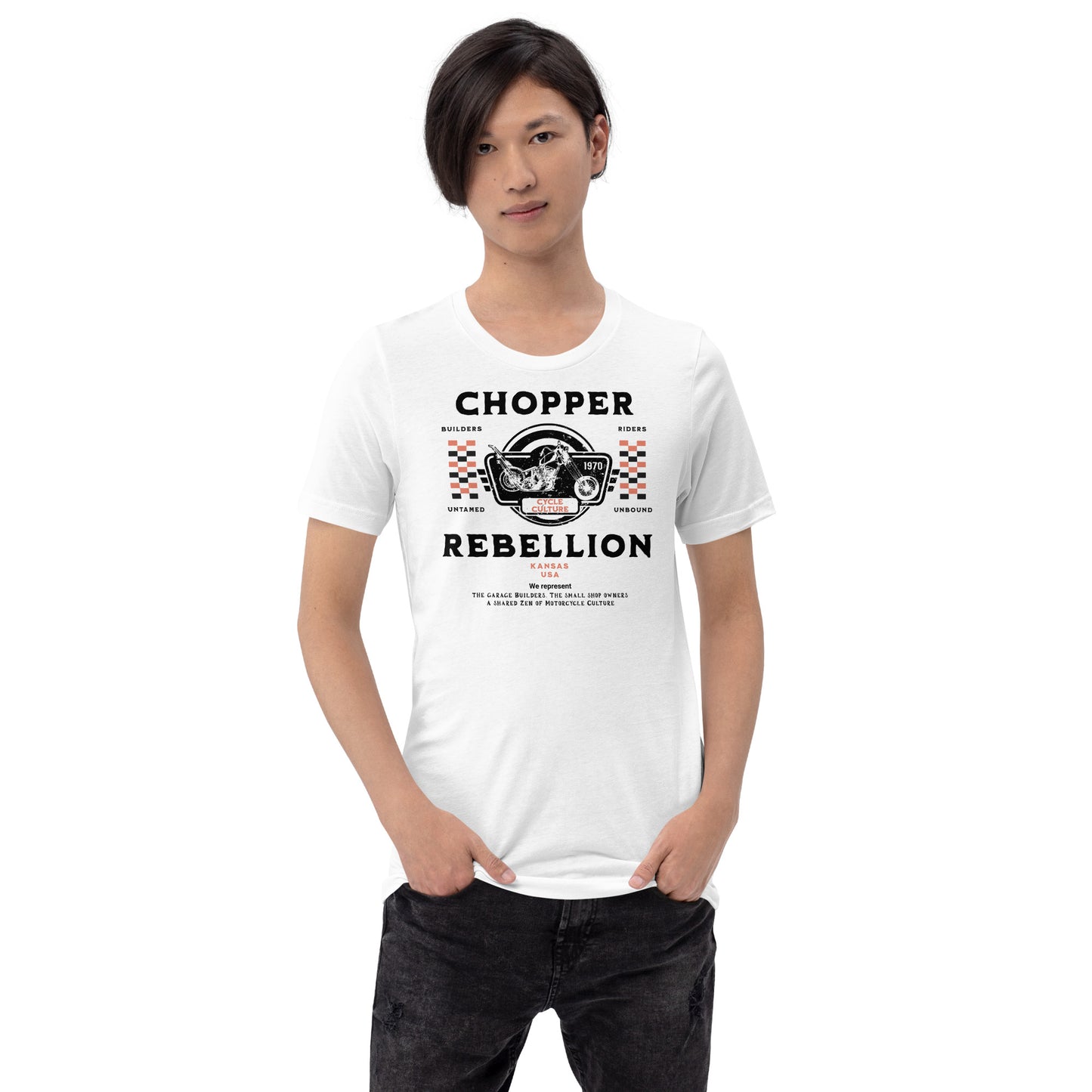 Chopper Rebellion Co. Zen of Motorcycles M Wh Tee