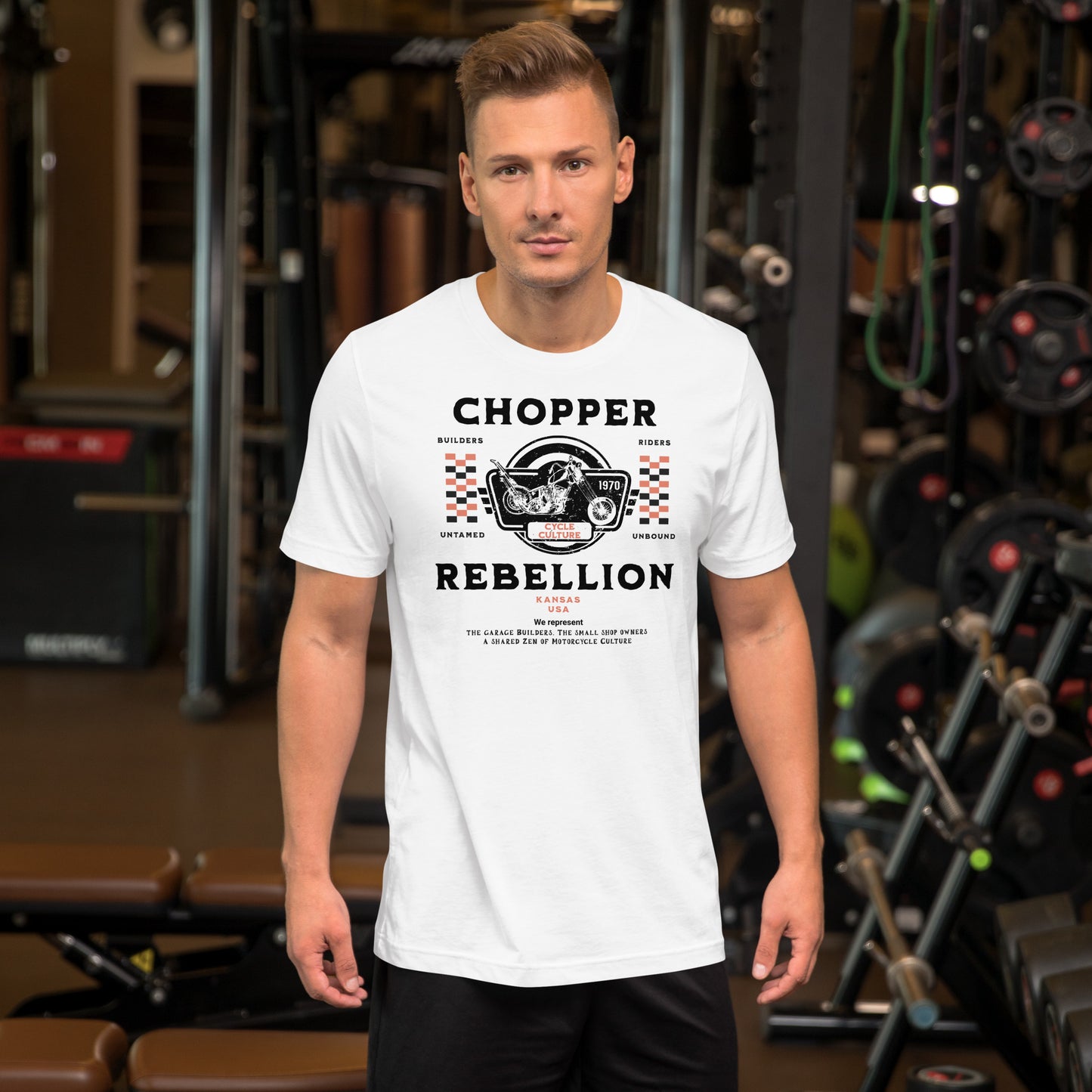 Chopper Rebellion Co. Zen of Motorcycles M Wh Tee