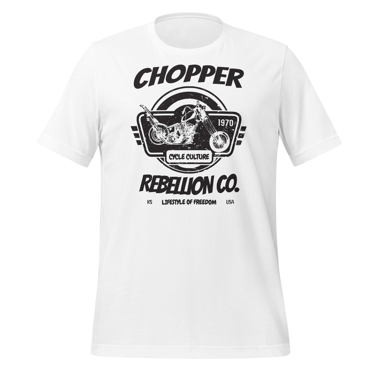 Chopper Rebellion Co. Lifestyle of Freedom W WH TEE