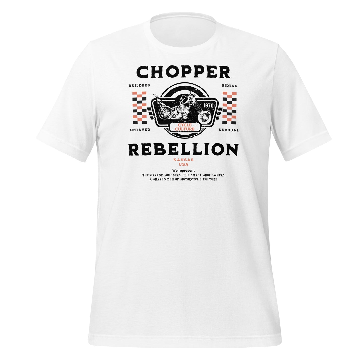 Chopper Rebellion Co. Zen of Motorcycles W Wh Tee