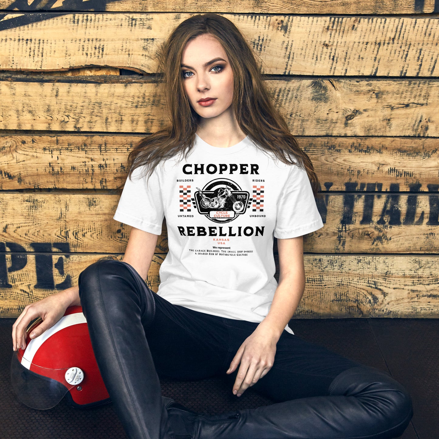 Chopper Rebellion Co. Zen of Motorcycles W Wh Tee