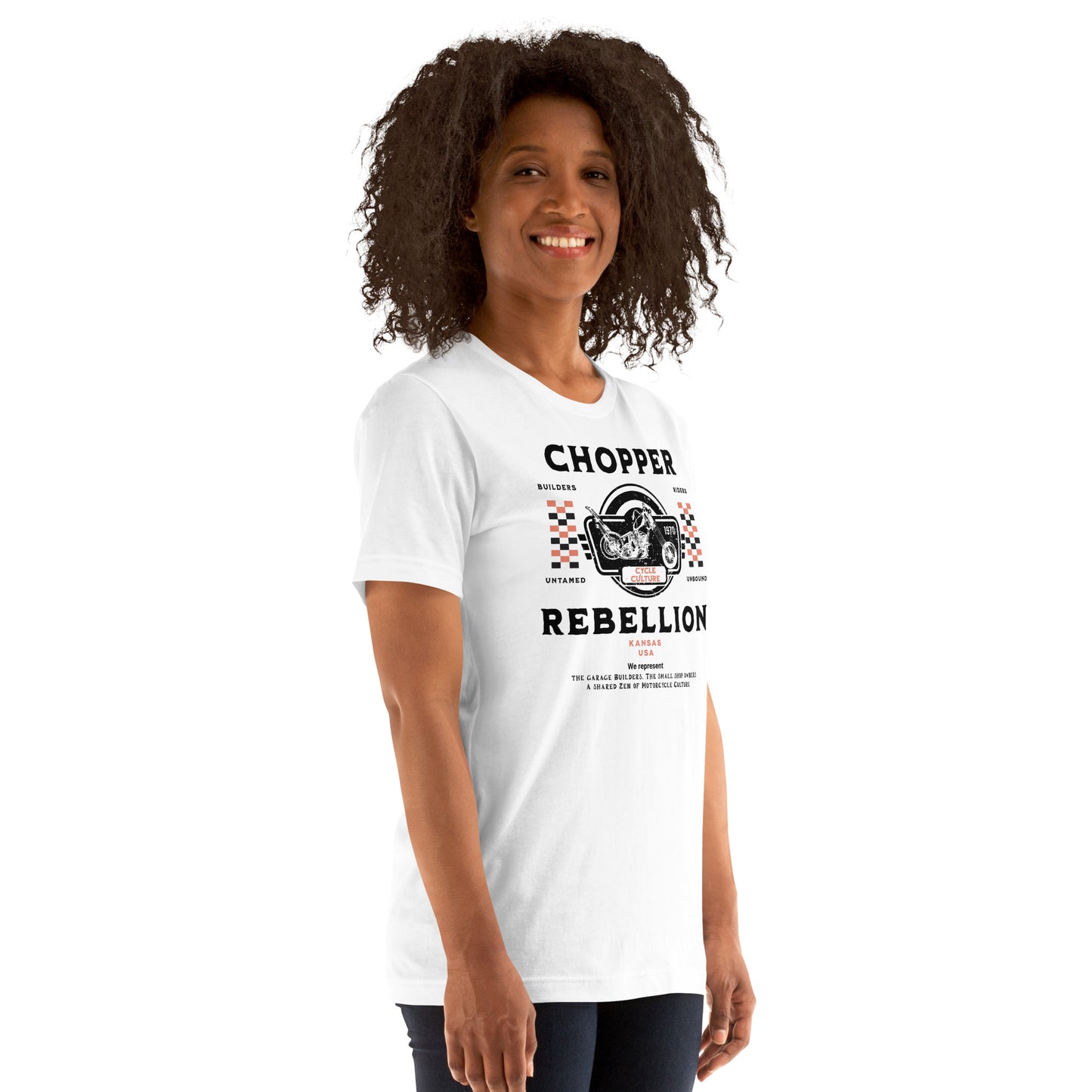 Chopper Rebellion Co. Zen of Motorcycles W Wh Tee